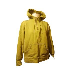 Carhartt wip hooded fleece quarter zip pullover Embroidered